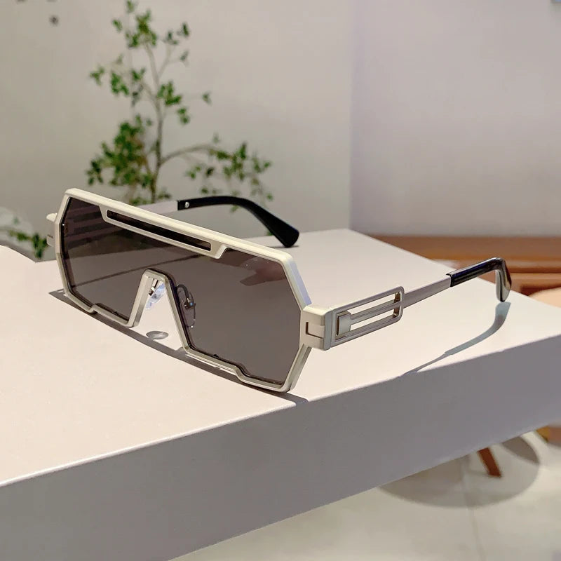 Unisex Oversize Rectangle Sunglasses