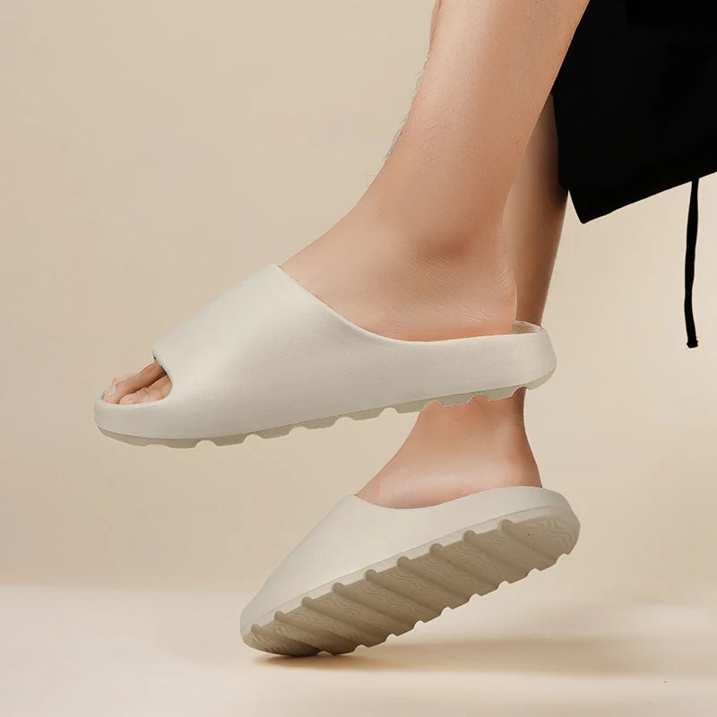 Men's Summer Slippers Beach Sandals Light Soft Comfortable Non-slip Casual Slides