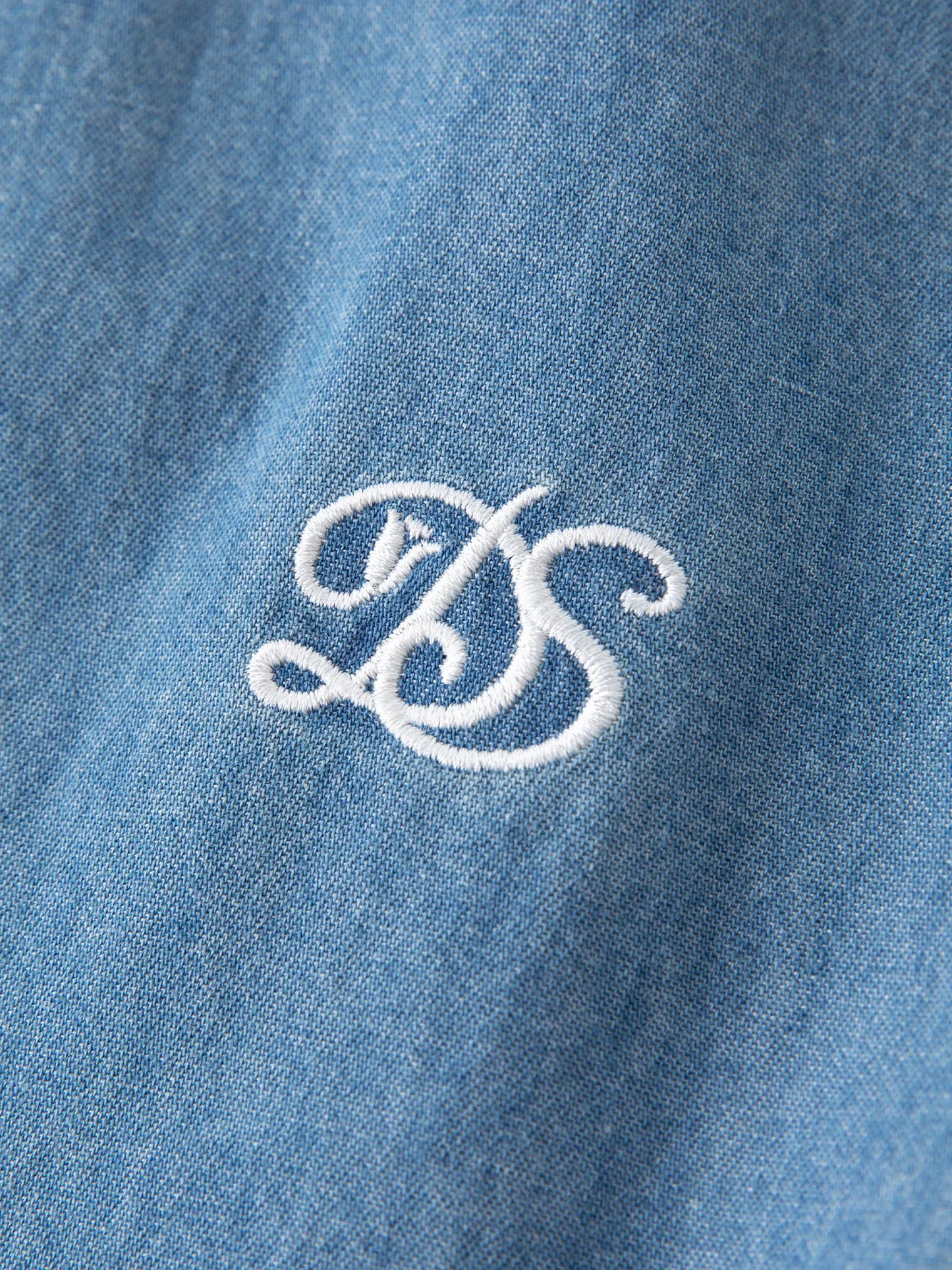 Women's Plus Size Double Collar Denim Shirt - French Style Autumn Top