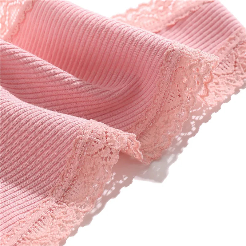 4PCS/Set  Adjustable Waist G-string Panties Cotton Women's Underwear Girl Female Pantys Bikini Lady Thongs Lingerie