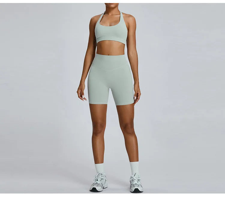 Women's Seamless Buttock Lift Sports Shorts  Running Scrunch Workout Yoga High Waist Gym Shorts