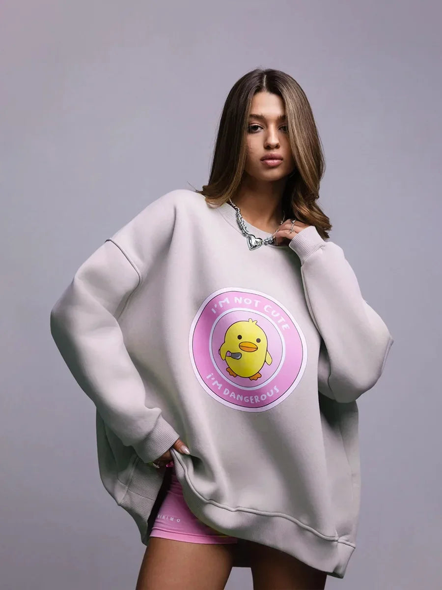 Women's Loose Round Neck Oversized Chic Sweatshirt
