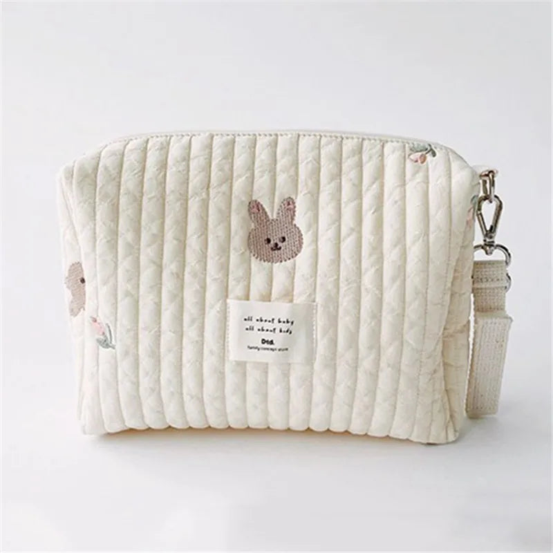Cute Embroidery Baby Stroller Bag with Hook - Nappy Bag for Baby Accessories