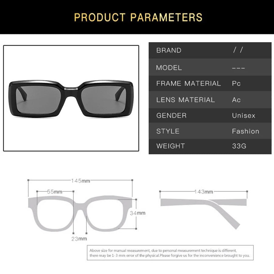 Women's Sunglasses Retro Square Eyewear Anti UV Sunshade Sunglasses UV400
