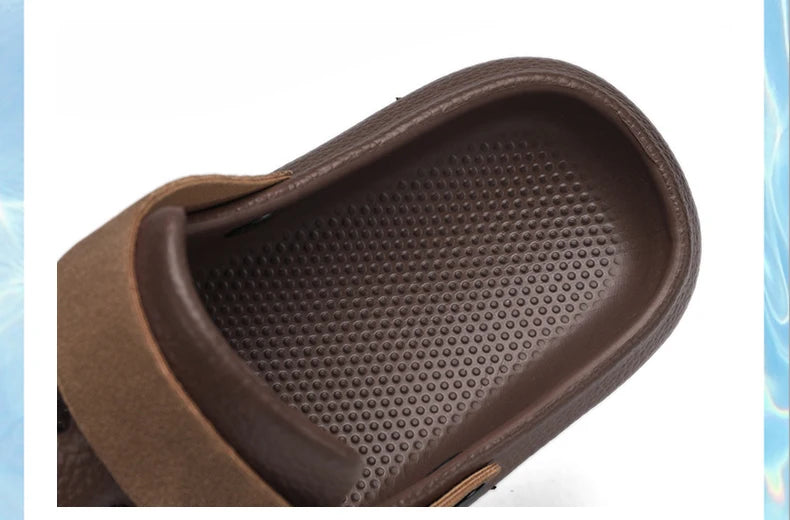 Men's Summer Adjustable Slides Clogs Quick Dry Beach Sandals Comfortable Slippers