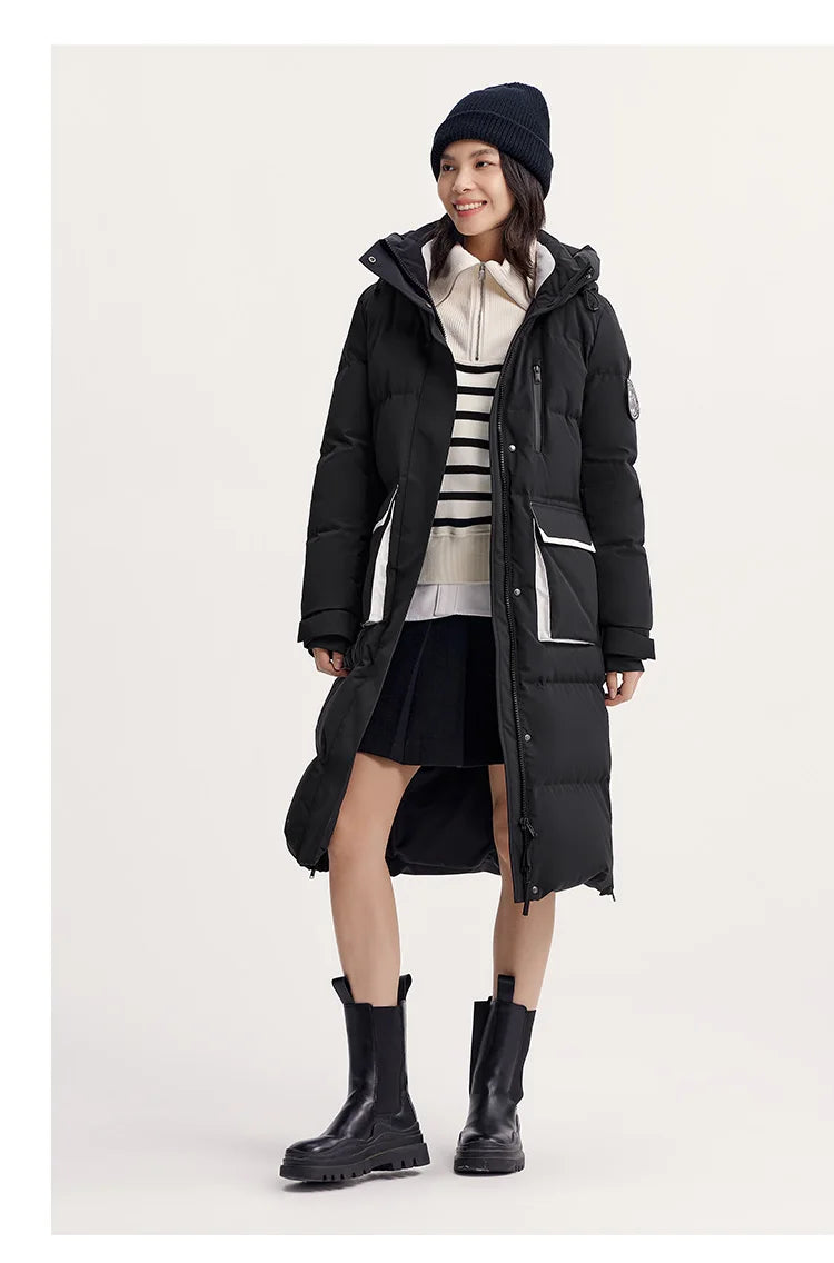 Long Down Jacket - Winter Windproof Warm Loose Casual Coat