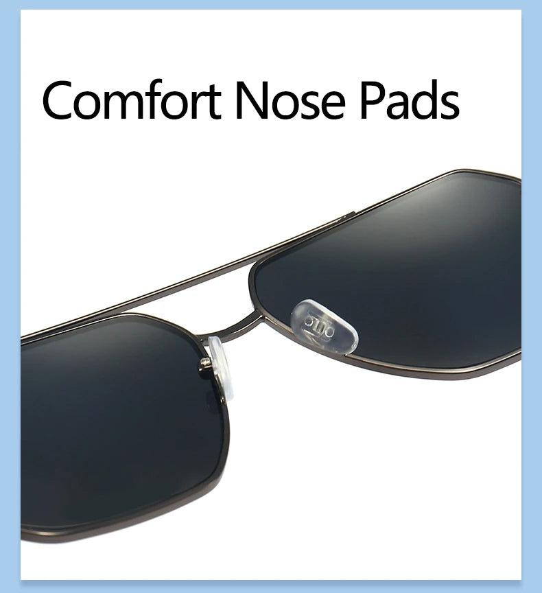 Double Beam Sunglasses - Retro Toad Mirror Driving Eyewear with UV400