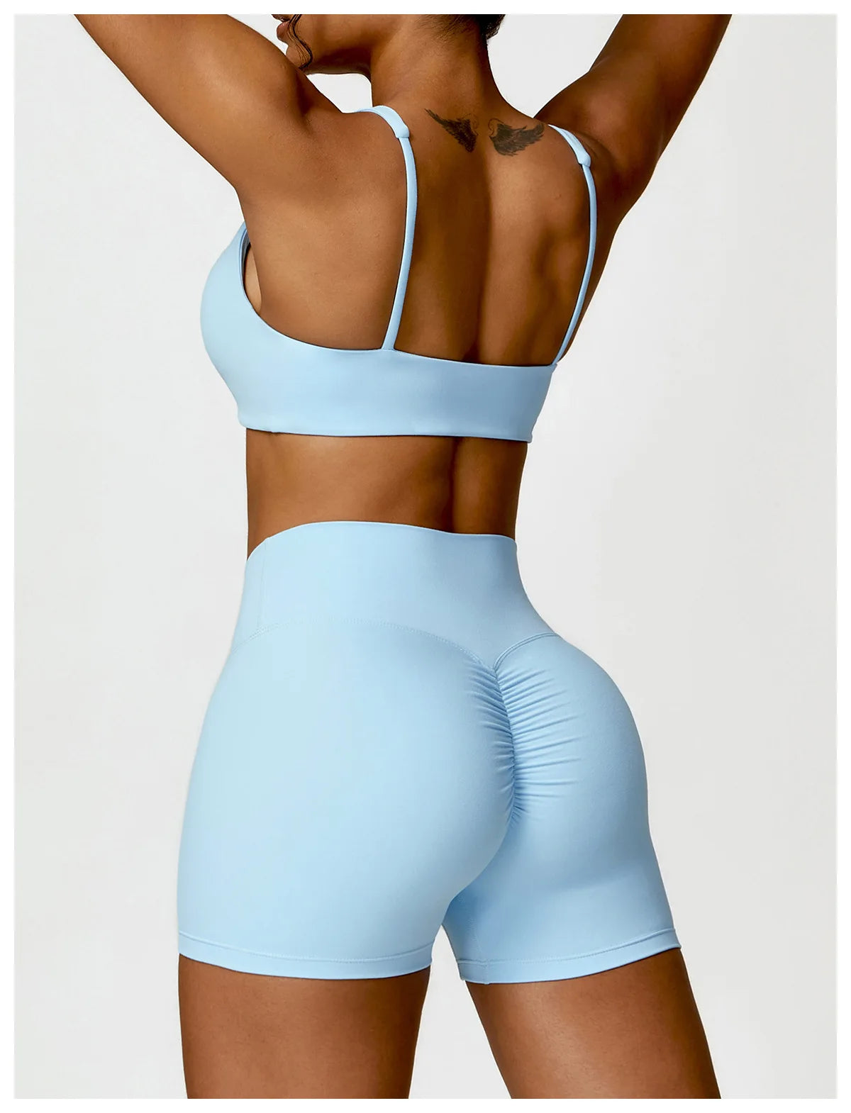 Women's 2 Pcs Yoga  Workout Sportswear Tracksuit Running Fitness Leggings Gym Set