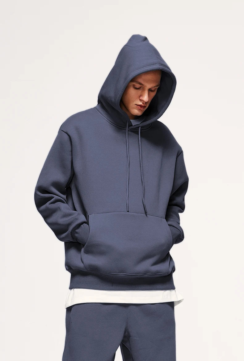 Unisex 350G Fleece Velvet Warm Hoodie