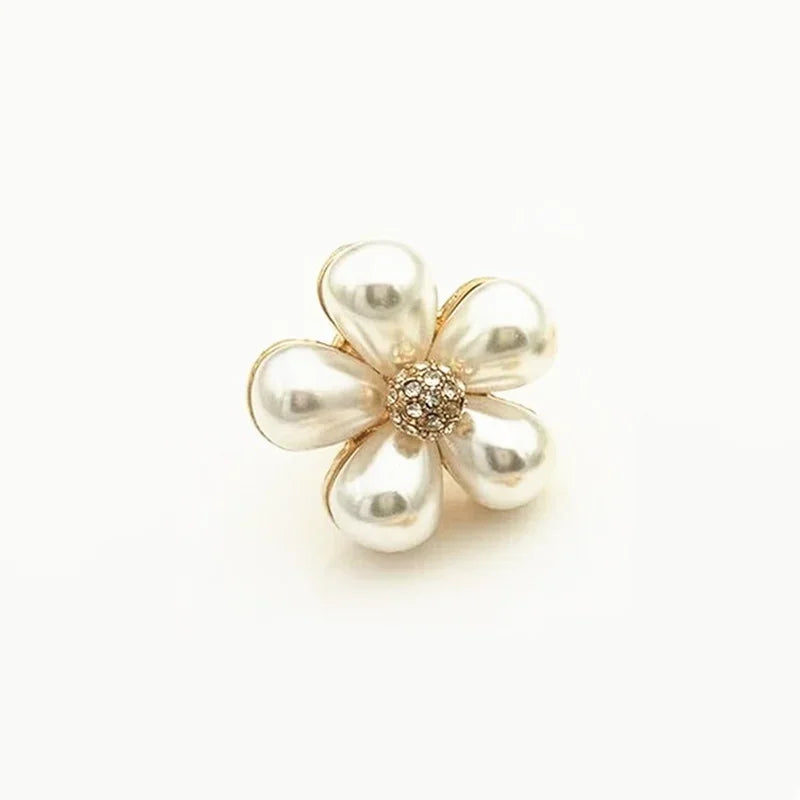 Music Notation Enamel Brooch - Violin Guitar Piano Beaded Flower Pin