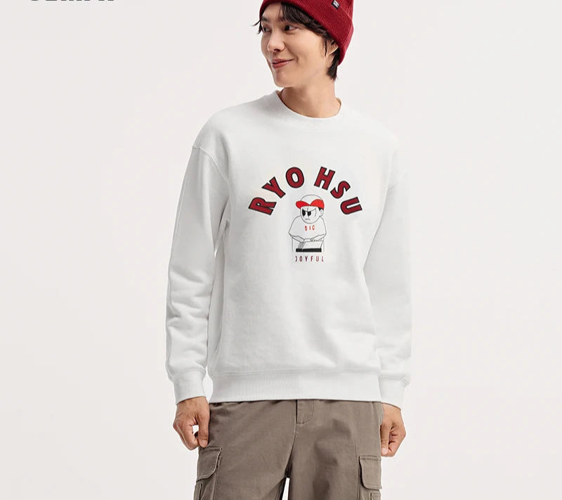 Men's Winter Embroidered Hoodie - Couple Matching Streetwear with Illustration Art Patterns