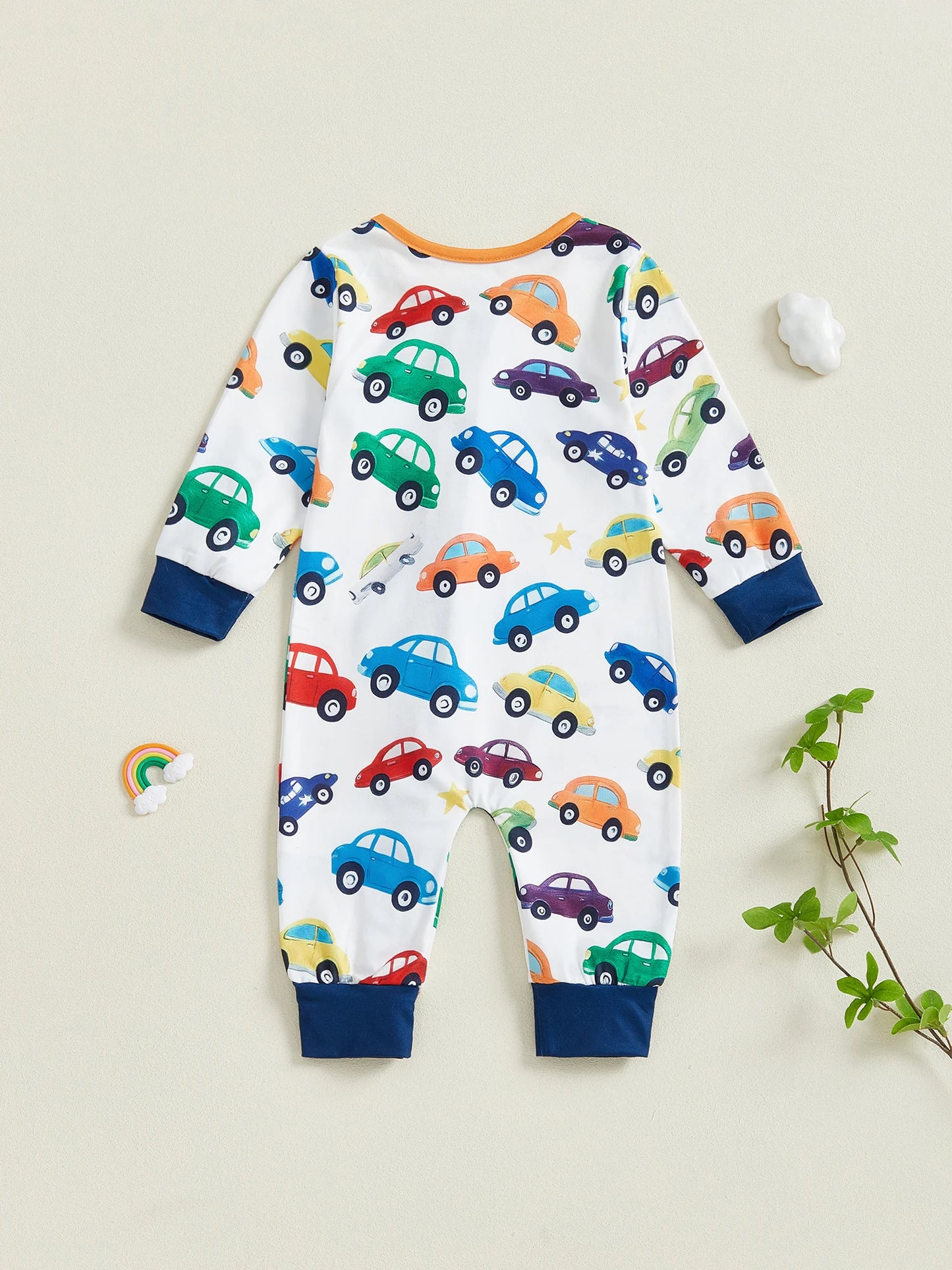 Baby Boys Car Print Zip-Up Romper (0-18M)