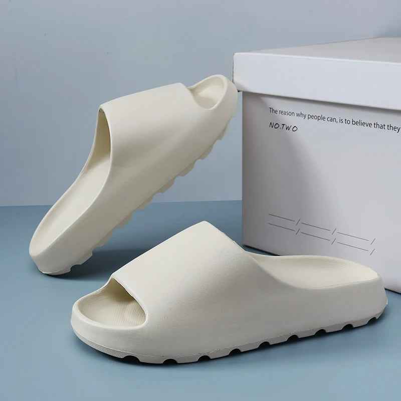 Men's Summer Slippers Beach Sandals Light Soft Comfortable Non-slip Casual Slides