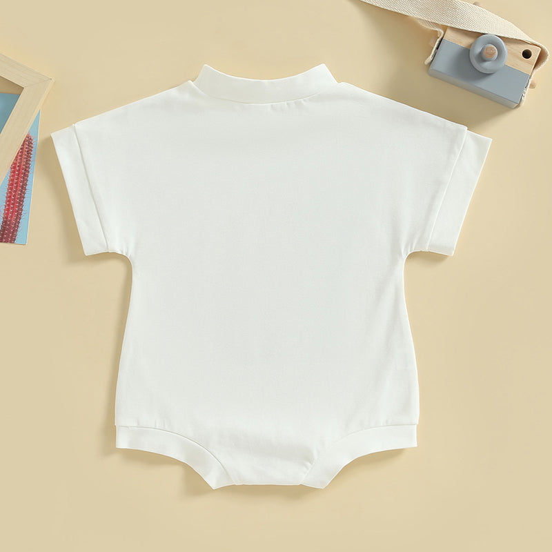 0-24M Infant Baby Girls Western Romper Short Sleeve Letter Cactus Cowgirl Hat Print Jumpsuits Summer Clothes