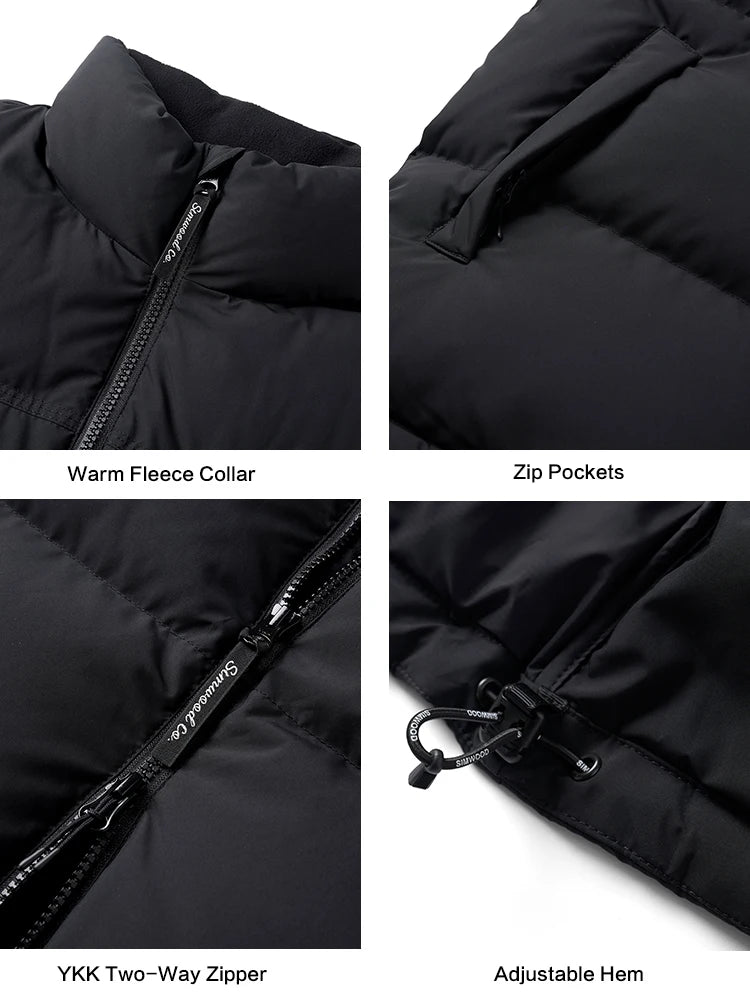 Men's Winter Oversize 90% White Duck Down Coats Warm Comfortable Down Puffer Jacket