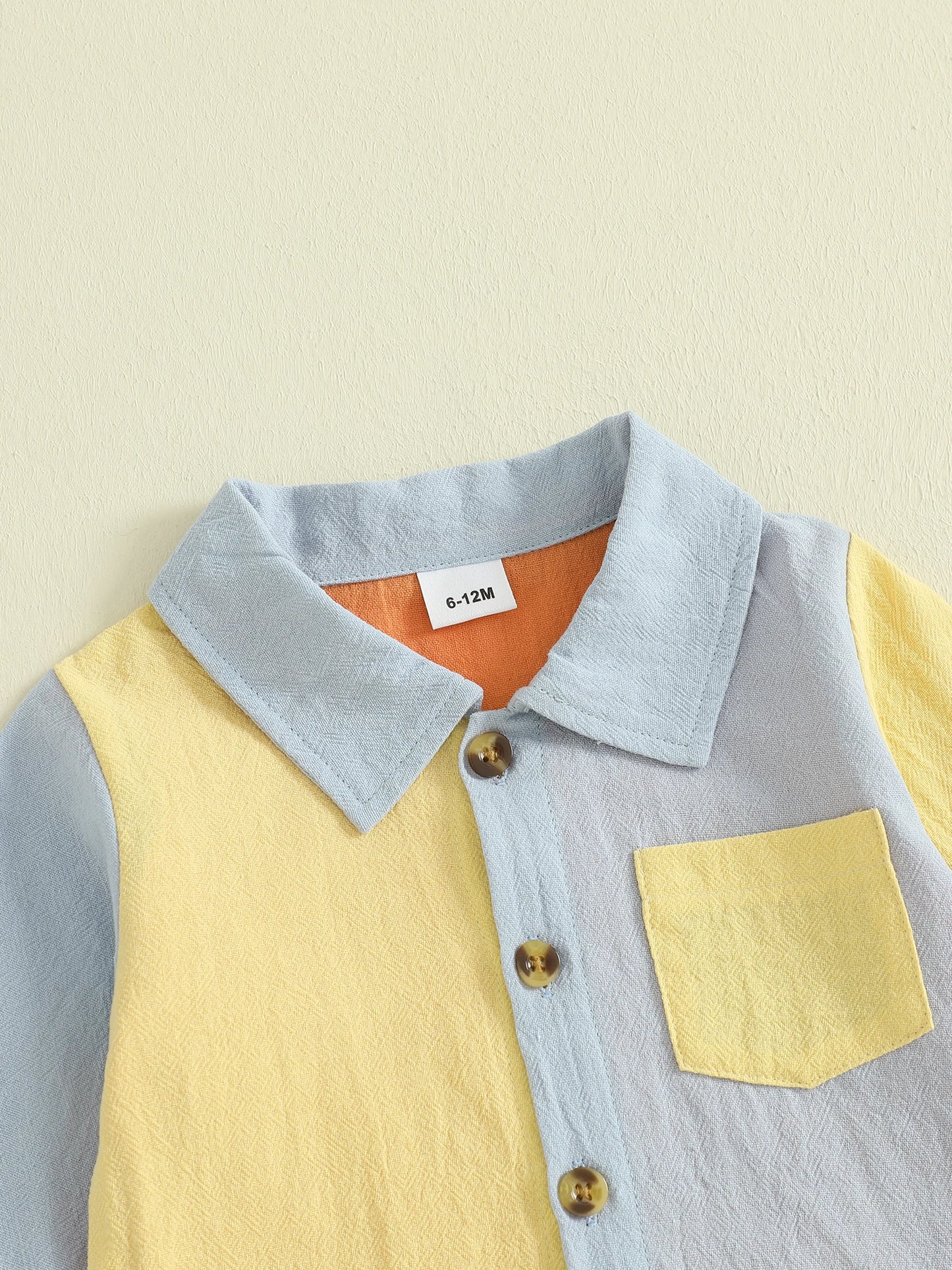 Boys Contrast Colour Shirt & Pants Set (0-4Y)