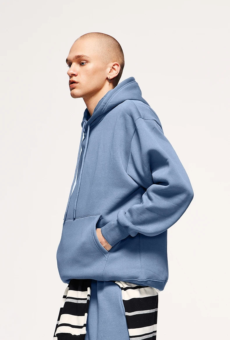 Unisex 350G Fleece Velvet Warm Hoodie