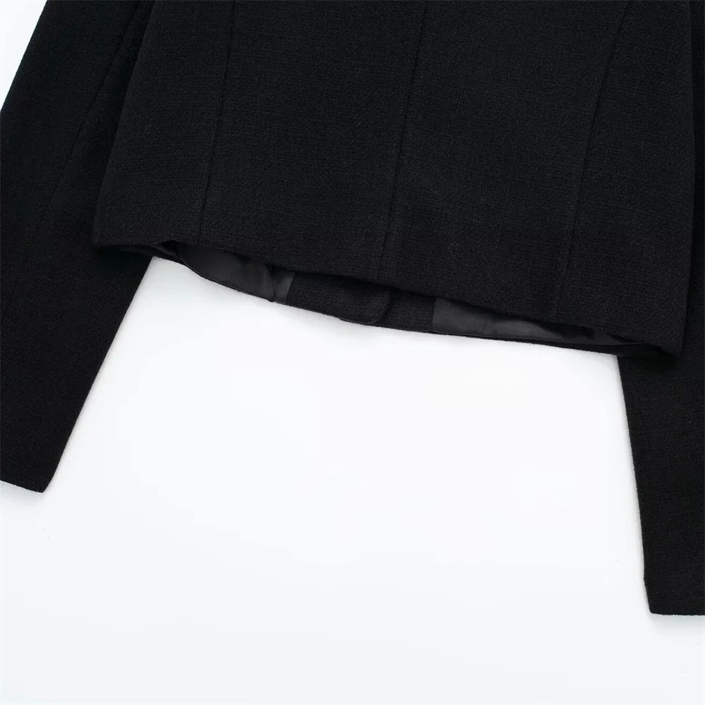 Women's Casual Temperament Flip Short Jacket