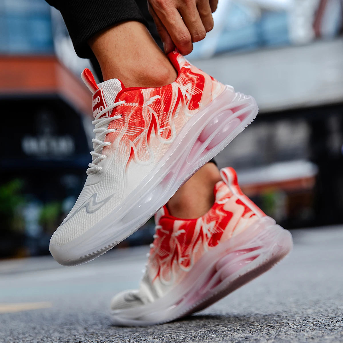 Men's Summer Breathable Sports Light Running Tennis Casual Sneakers Platform Trainers Shoes