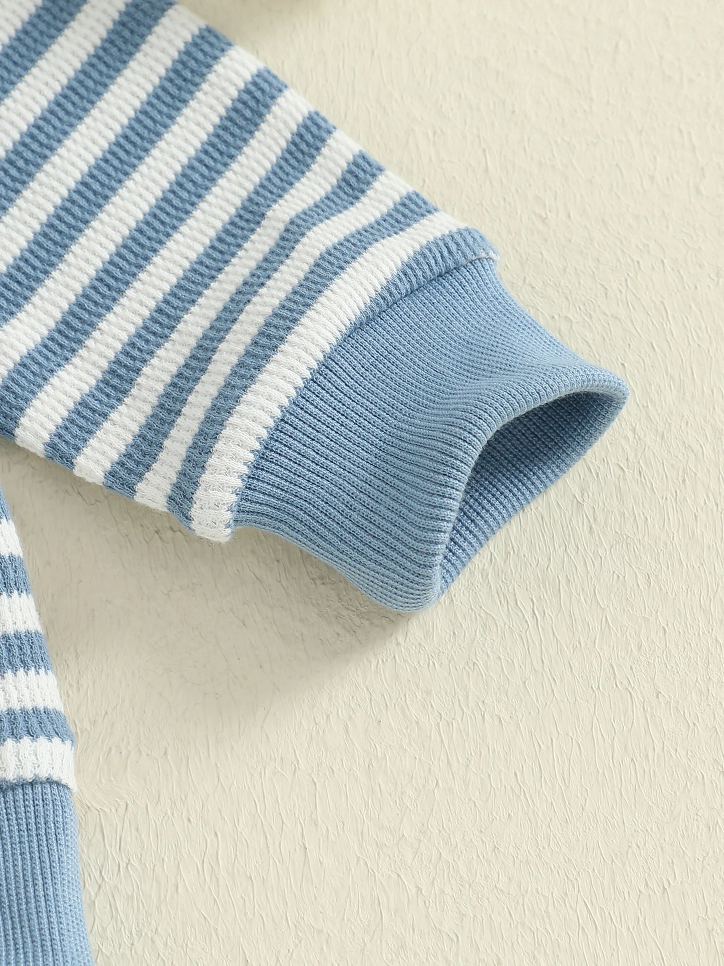 Autumn Winter Baby Boys Sports Clothing Set - Embroidered Striped Sweatshirt & Pants (0-3Y)