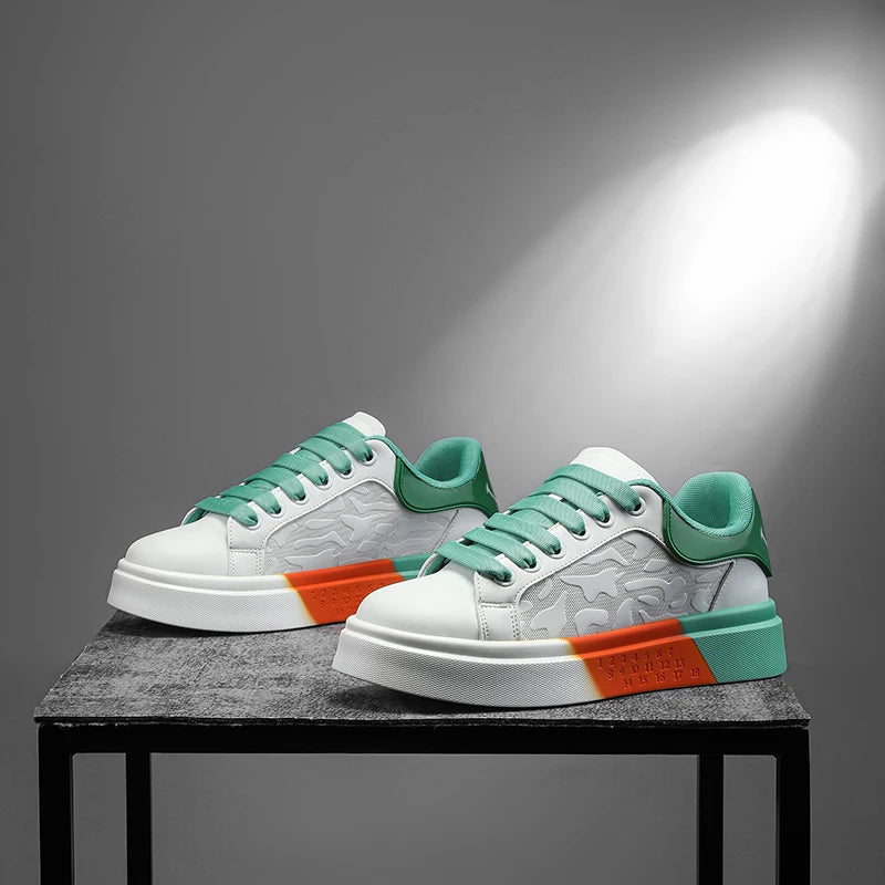 Men's Casual Platform Skateboard Tennis Sports Comfortable Vulcanized Sneakers
