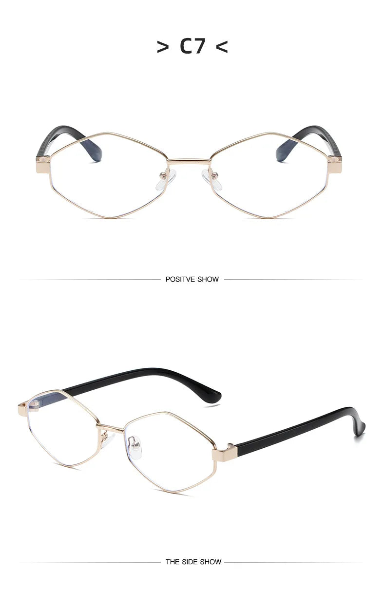 Polygonal Sunglasses - Retro Metal Frame UV400 Protection for Men & Women