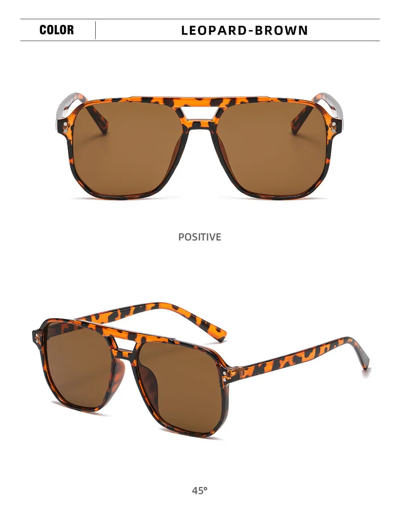 Men's Retro Plastics Frame UV400