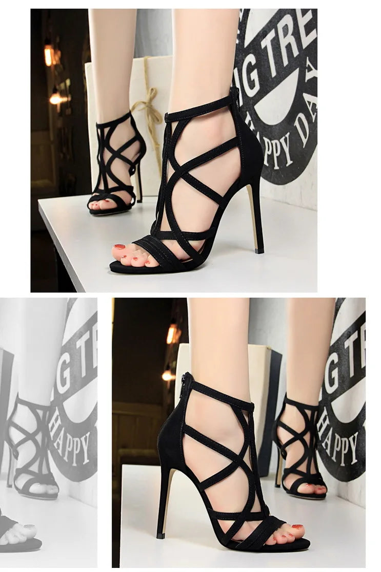 Women's Roman Style Stiletto 11 CM High Heels