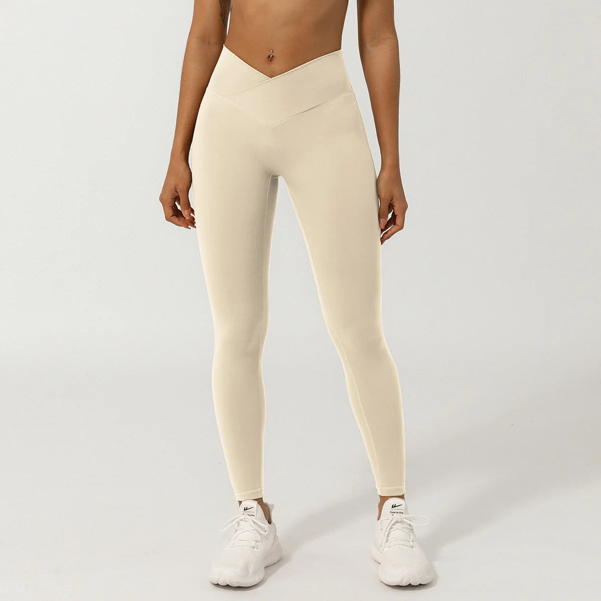 Women's Sports Leggings Buttery Soft V-Shaped High Waist Yoga Pants Breathable Quick Dry Running Tights Workout Sportswear