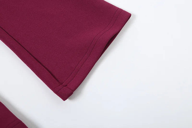 Women's -V Neck Long Sleeve Slit Button Blazer Coat