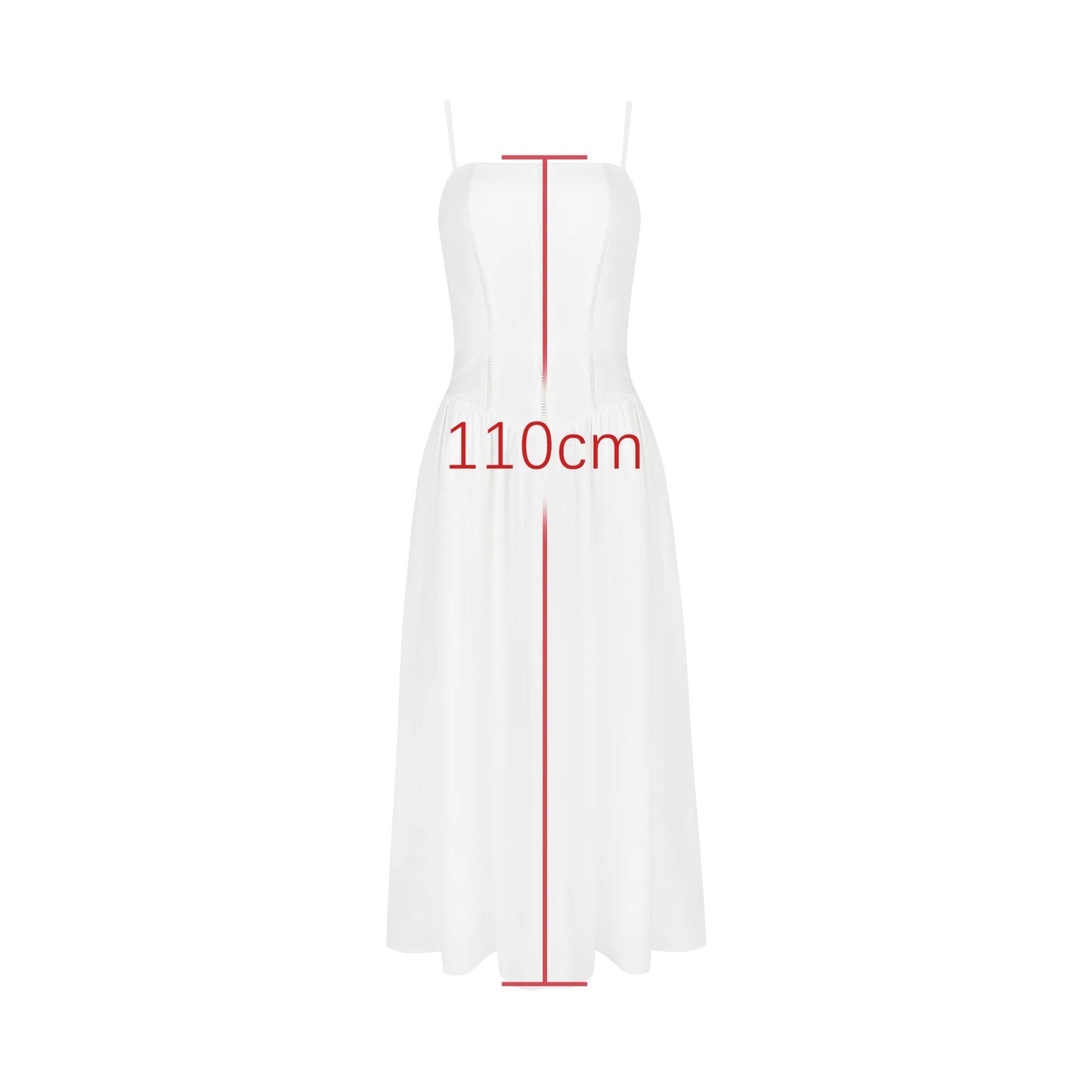 Women's Corset Detail Spaghetti Strap Knotted Long Summer Dress