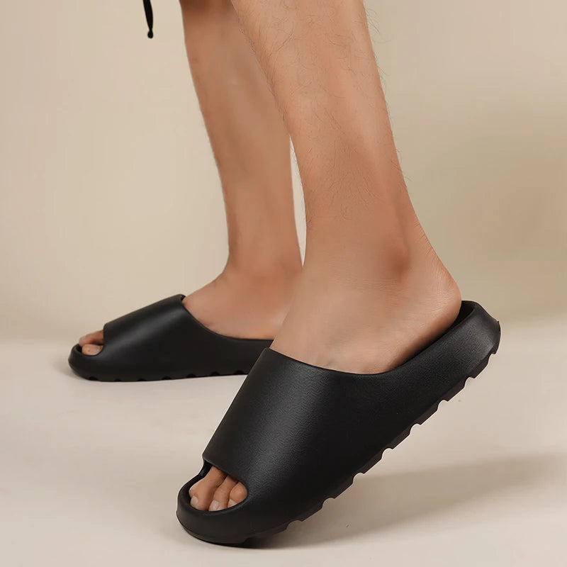 Men's Summer Slippers Beach Sandals Light Soft Comfortable Non-slip Casual Slides