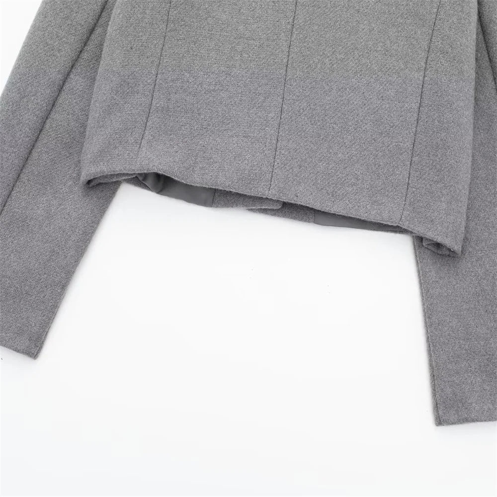 Women's Casual Temperament Flip Short Jacket