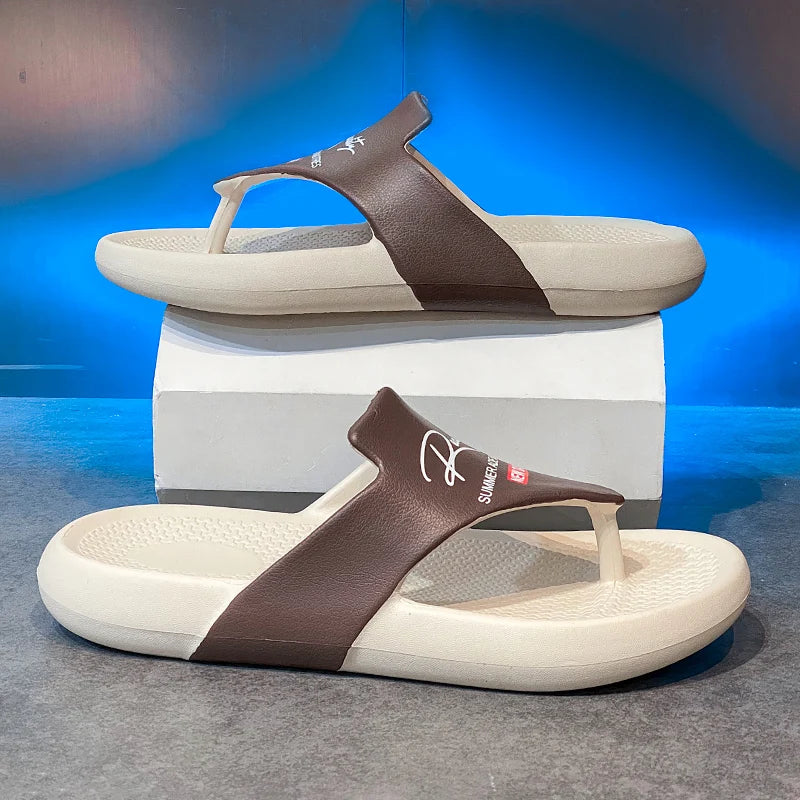 Men's Summer Flip Flops EVA Platform Outdoor Breathable Sandals Clogs Waterproof Beach Slippers Slides