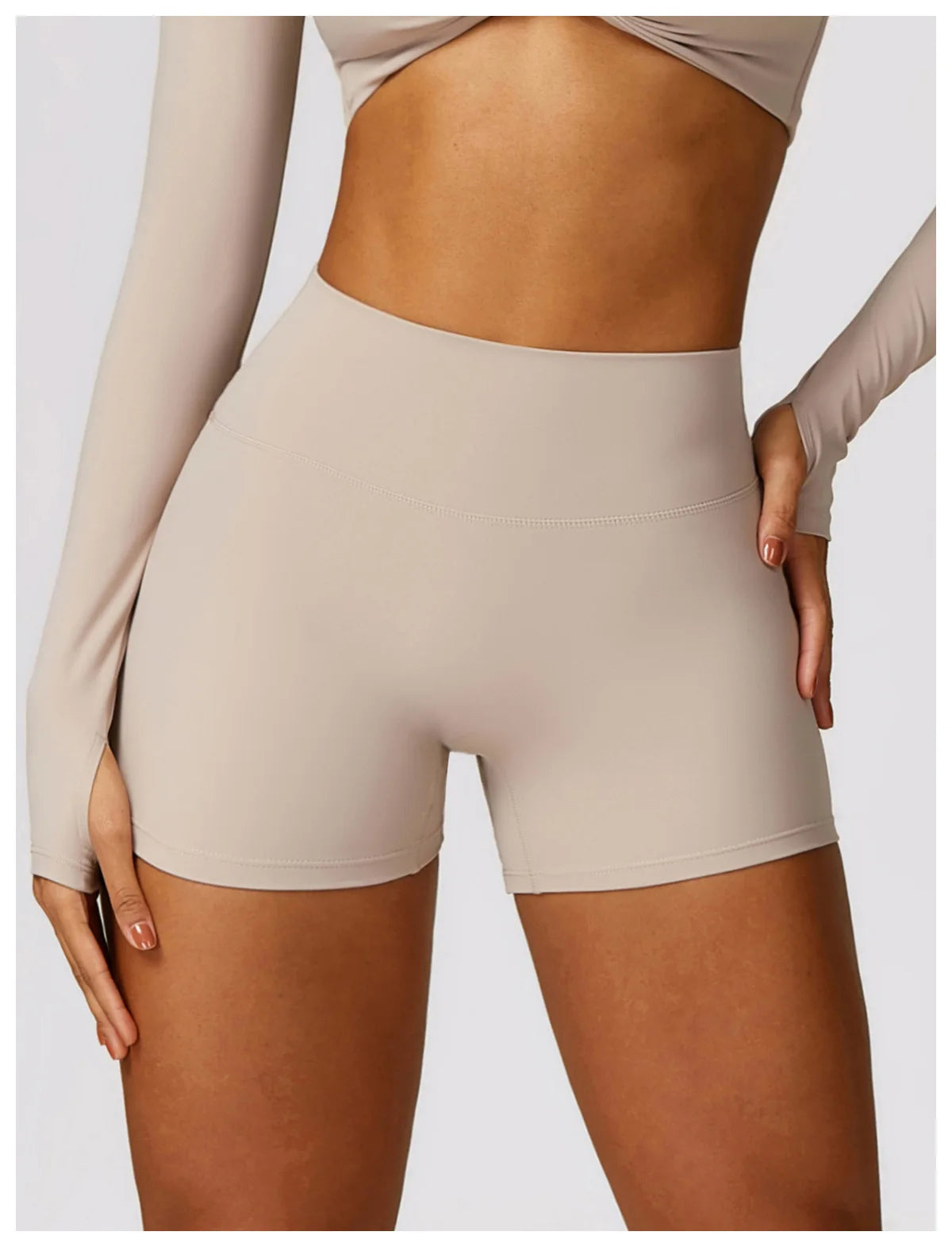 Women's Buttock Lift Scrunch Yoga Gym Leggings Cycling Slim Fit Workout  High Waist Sports Shorts