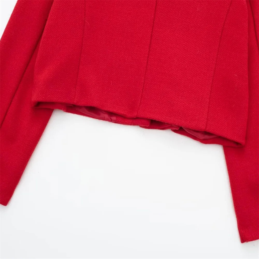 Women's Casual Temperament Flip Short Jacket