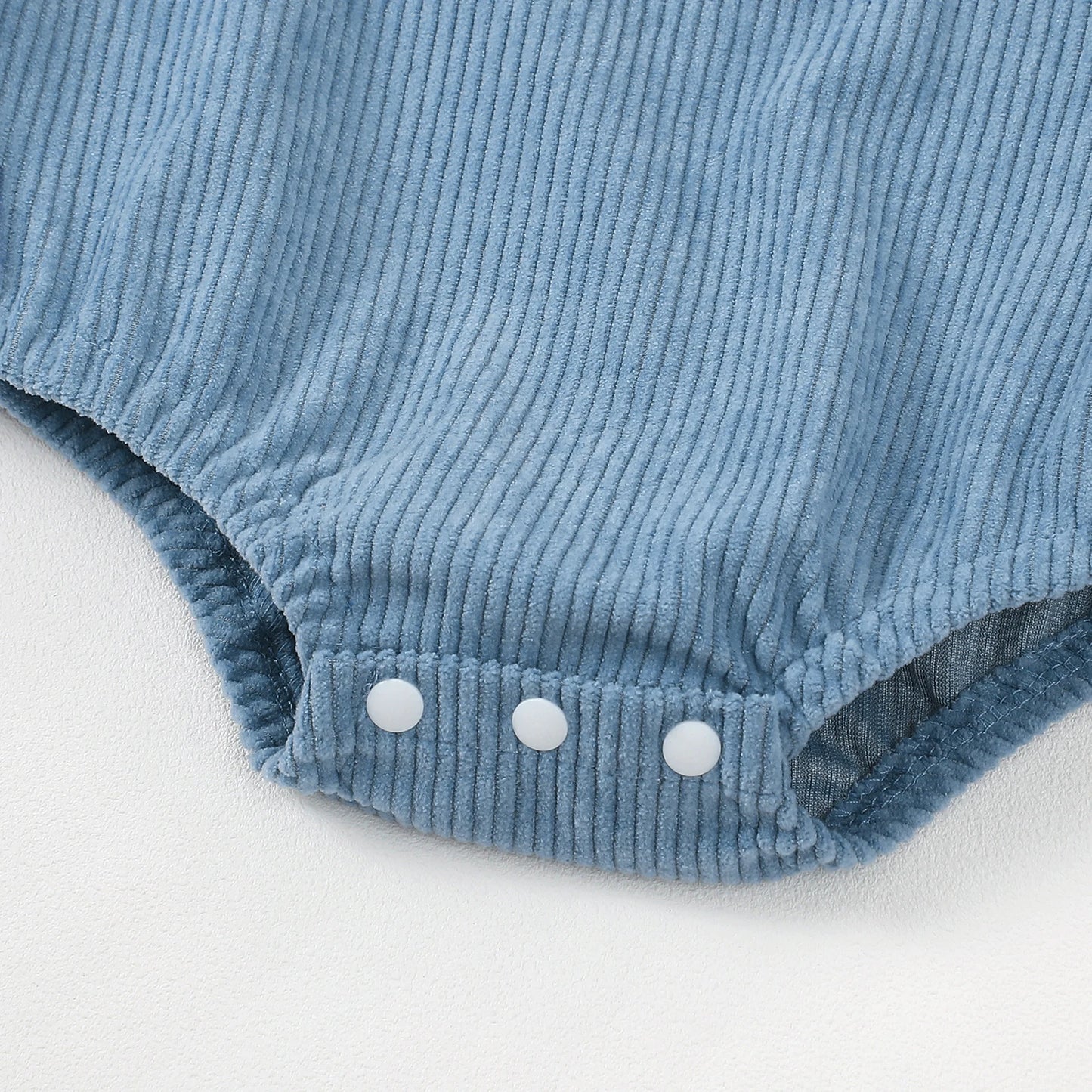 Baby Overalls Romper - Rocking Horse Embroidered Sleeveless Corduroy Bodysuit