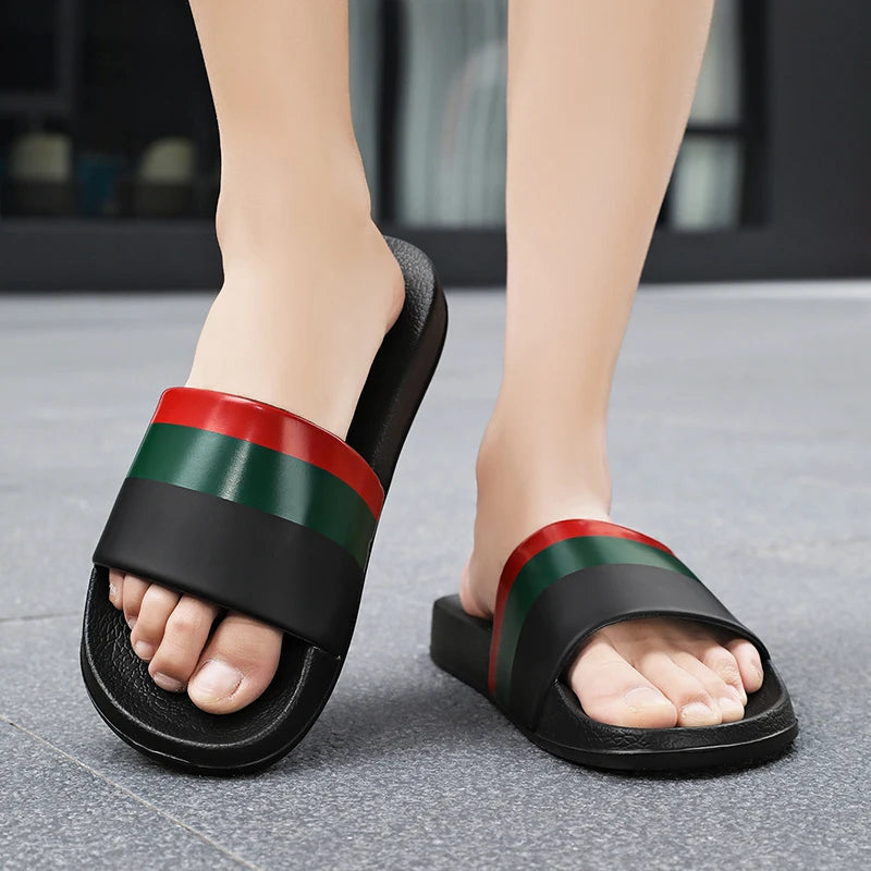 Men's Summer Slippers Sports Quick Dry Beach Sandals Flip Flops Slides