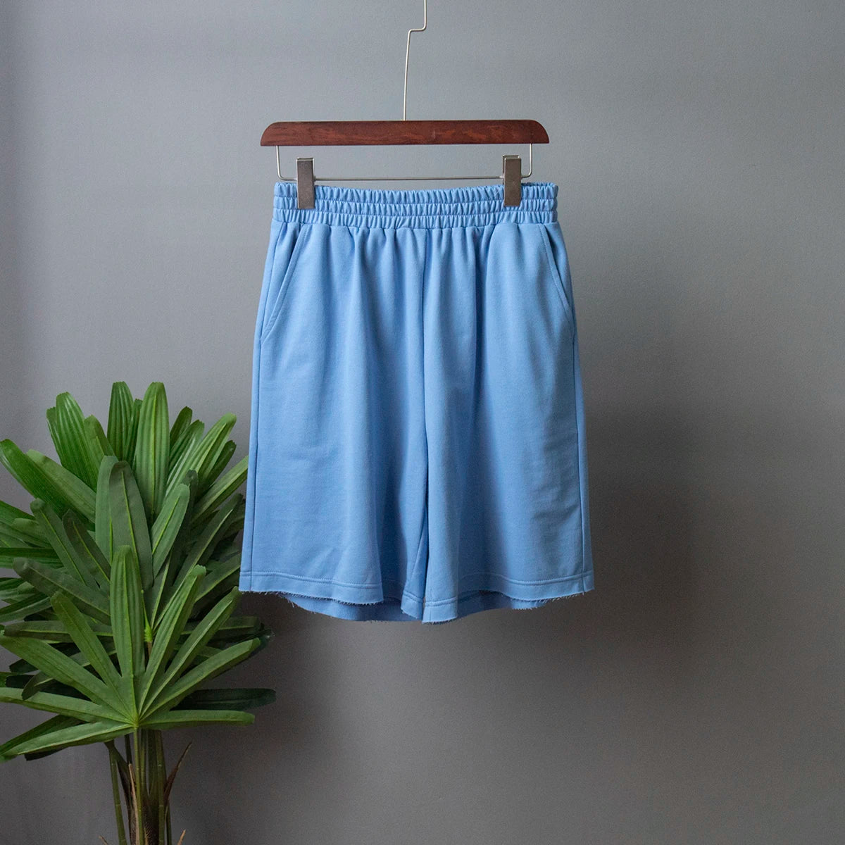 Women's 100% Cotton Shorts Set Half Sleeve Patchwork T Shirts & High Waist Shorts Two Pieces Set