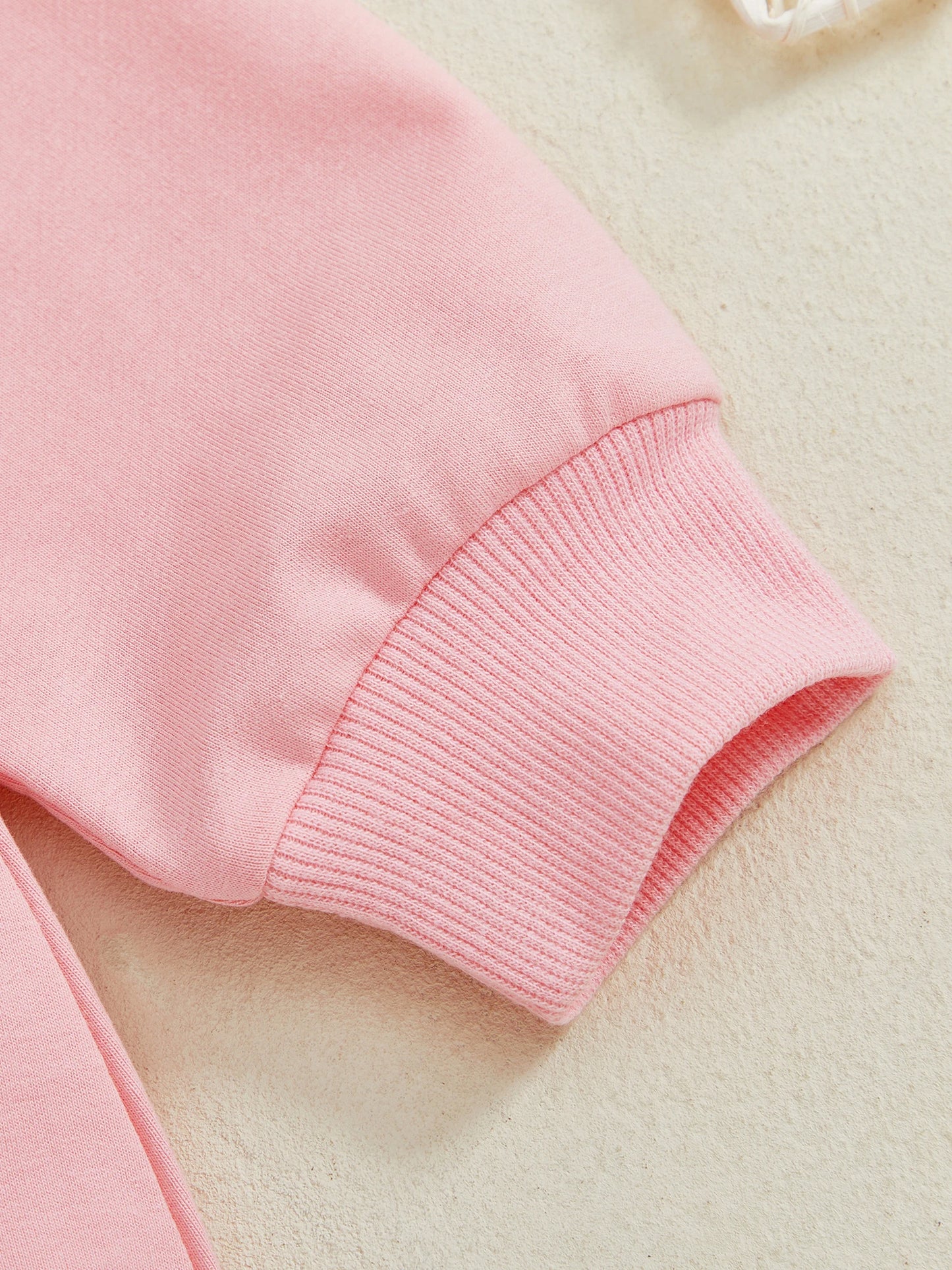 Baby Fall Romper - Letter Embroidery Long Sleeve Round Neck Jumpsuit