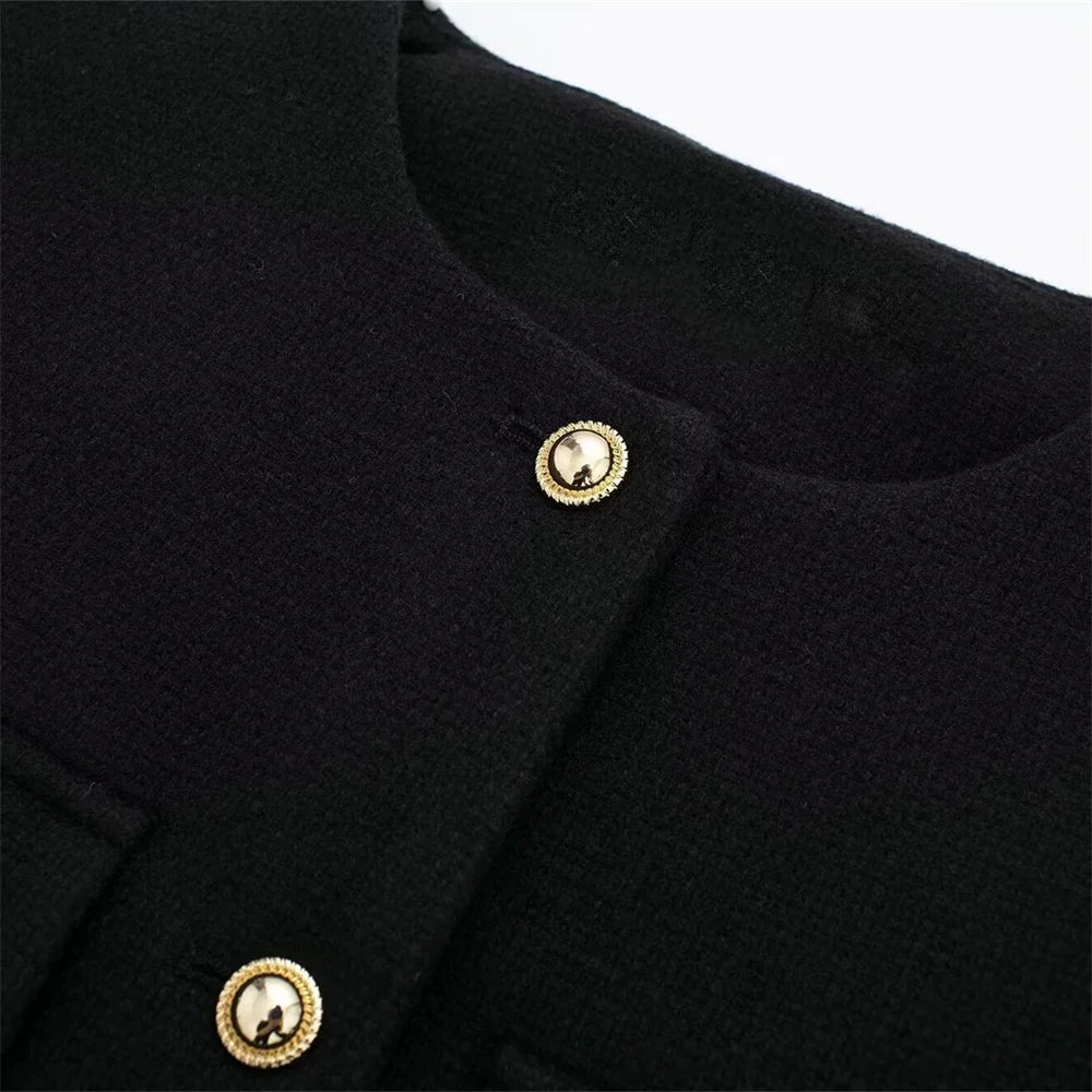 Women's Casual Temperament Flip Short Jacket
