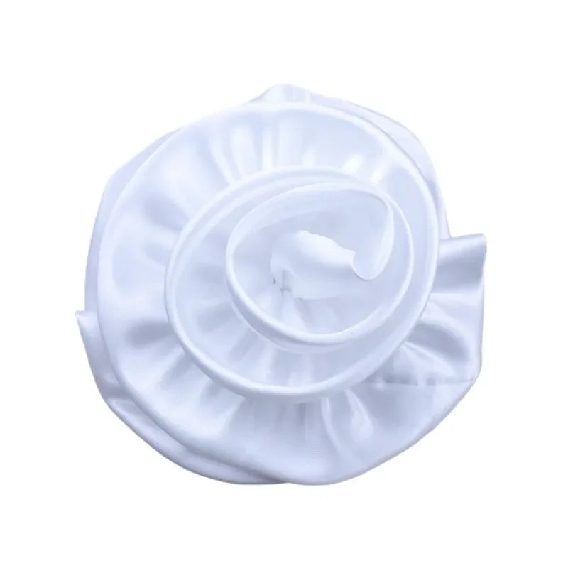 Large Retro Fabric Flower Brooch - 15cm Statement Corsage for Women