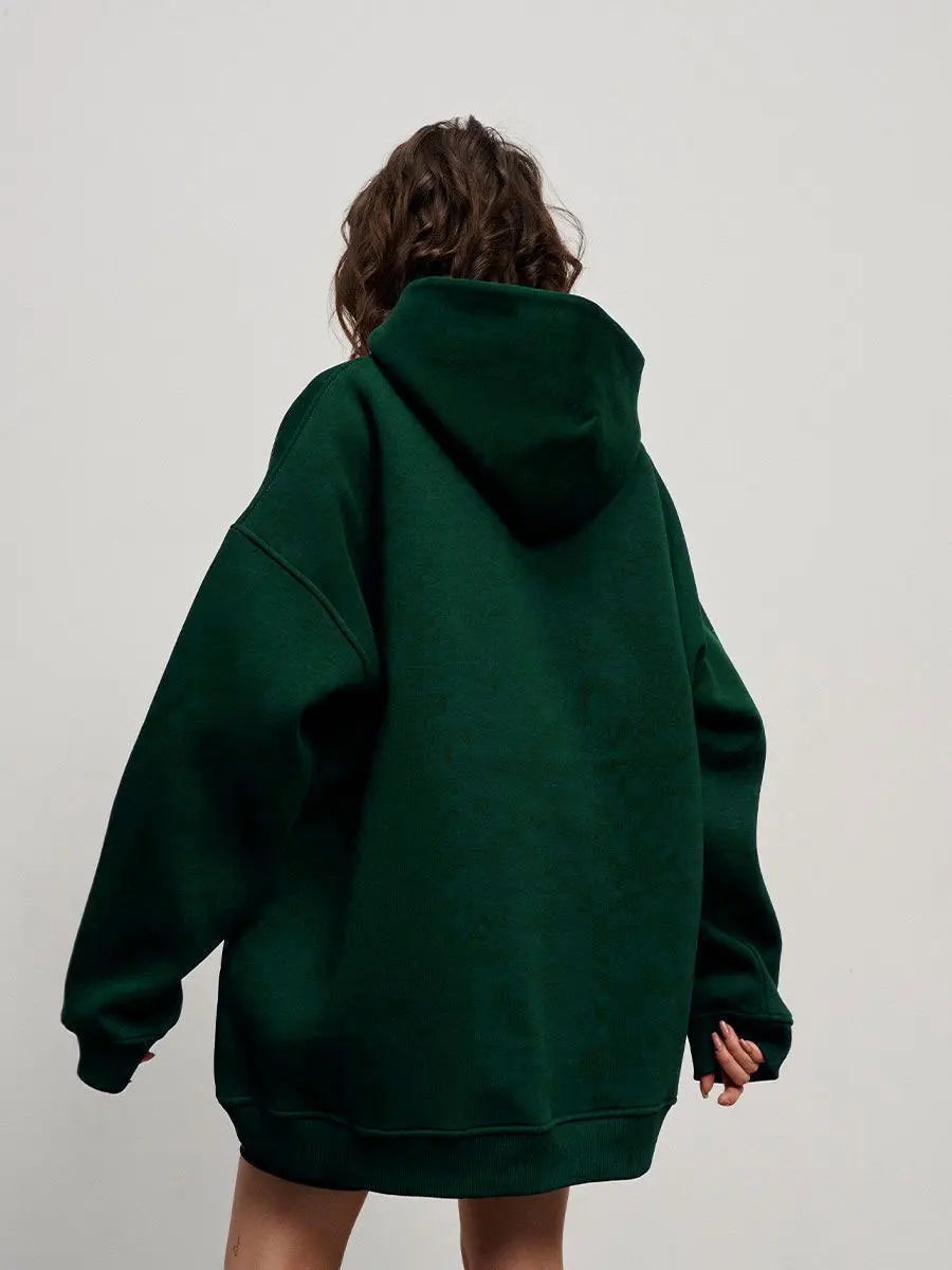 Women's Oversized Fleece Pullover Hoodie