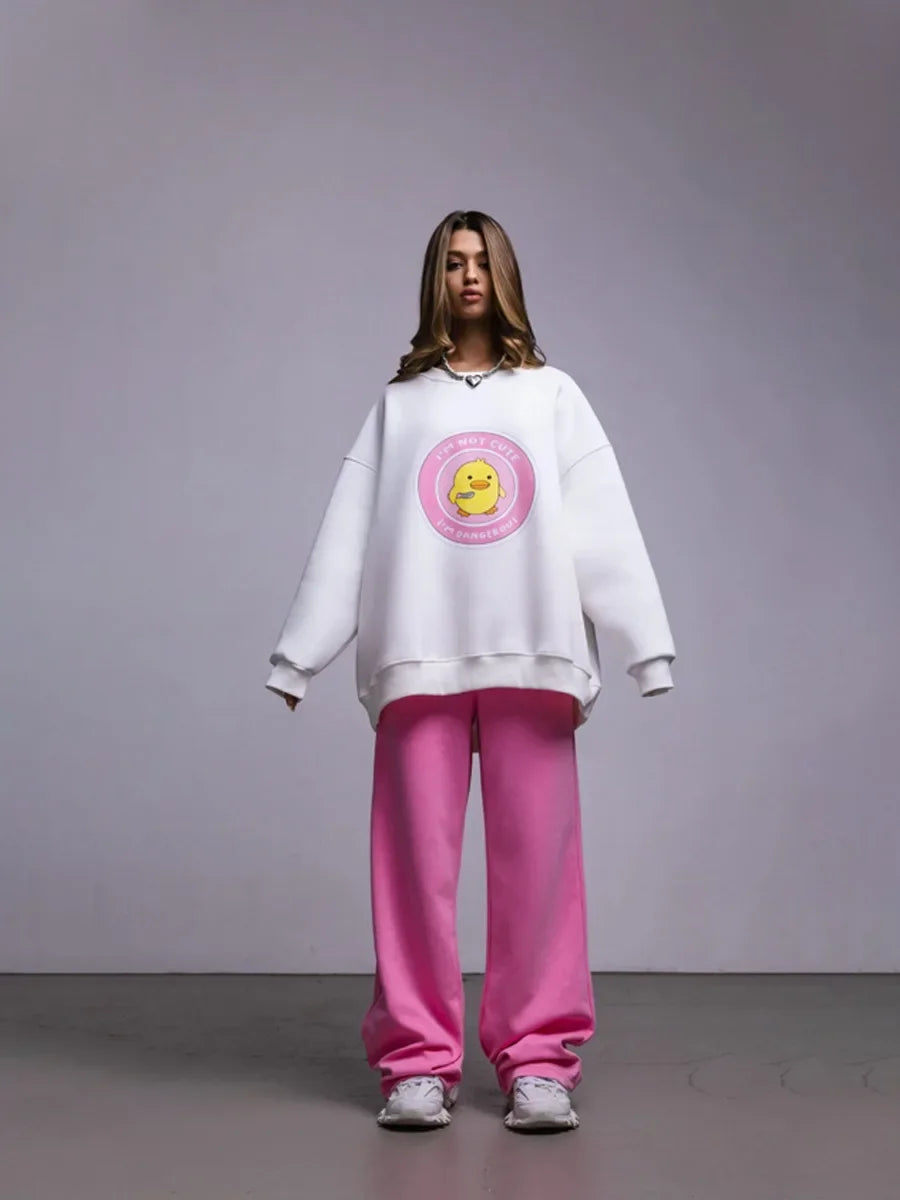 Women's Loose Round Neck Oversized Chic Sweatshirt