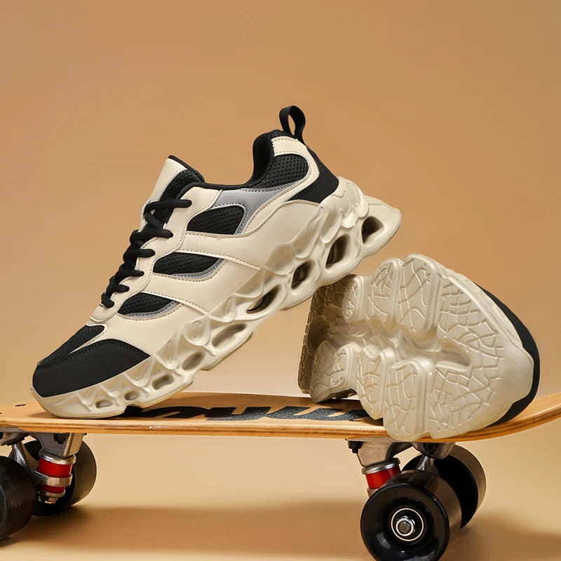 Men's Casual Breathable Sports Shoes Lace Up Comfortable Sneakers