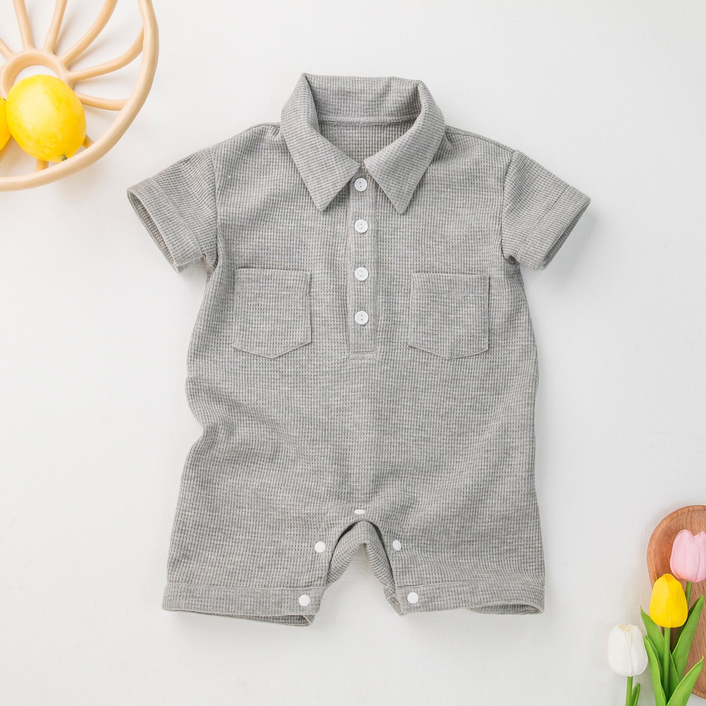 Baby Short Sleeve Bodysuit Jumpsuit