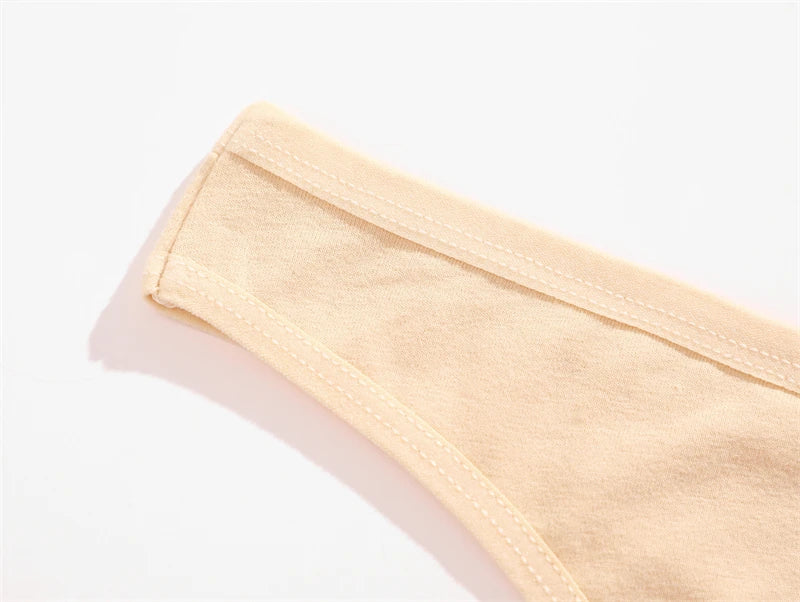 3Pcs Cotton Thongs Pantie Low Waist Comfortable Underwear Breathable G-string Soft Lingerie