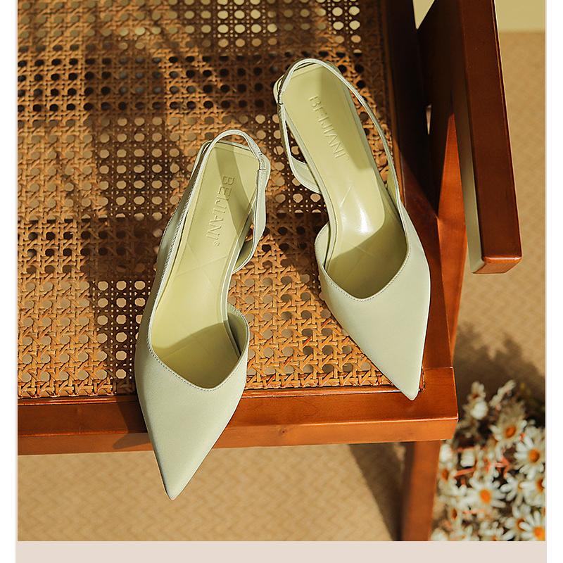 Women's Pointed Toe Thin Heel Ankle Straps Shoes