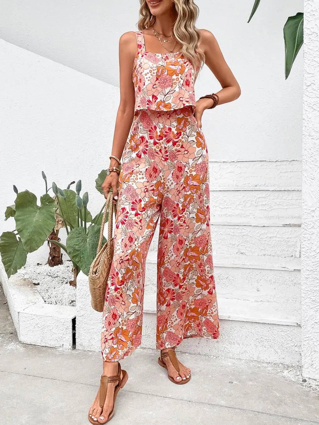 Women Elegant Long Jumpsuit Backless Wide Leg Jumpsuits Casual Sleev