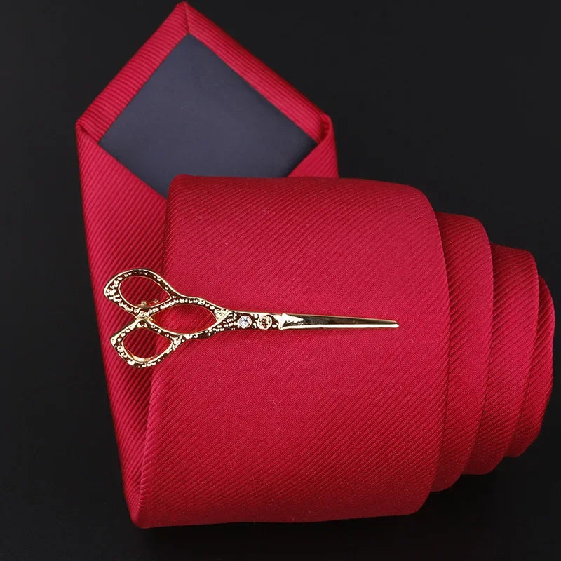 Airplane Copper Metal Tie Clip - Men's Professional Accessory